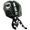 OEM Produce Customized Logo impreso algodón promocional cráneo Doo Rag Biker deportes Bandana Head Wrap Head bufanda